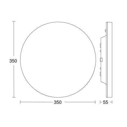 Steinel-LED Reguliuojamas šviestuvas su jutikliu RSPROR20BASIC 15,3W/230V IP40 4000K