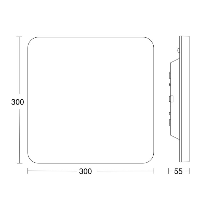 Steinel - LED Pritemdomas lubinis šviestuvas su jutikliu RSPROR20BASICQ 15,3W/230V IP40 4000K