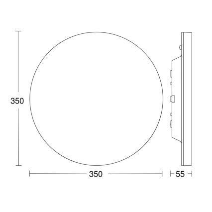 Steinel 067755 - LED Reguliuojamas šviestuvas su jutikliu RS PRO R20 PLUS 15,86W/230V IP40 3000K