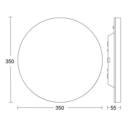 Steinel 067724 - LED Reguliuojamas šviestuvas su jutikliu RS PRO R20 PLUS 15,86W/230V IP40 4000K