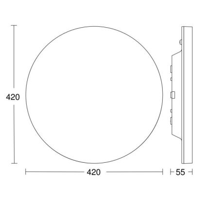 Steinel - LED Reguliuojamas šviestuvas su jutikliu RSPROR30BASICSC 23,22W/230V IP40 3000K