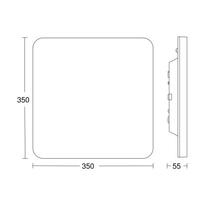 Steinel-LED Reguliuojamas šviestuvas su jutikliu RSPROR30QBASICSC 23,26W/230V IP40 3000K