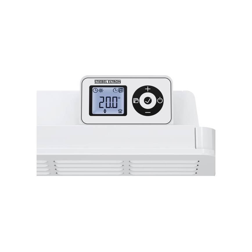 Stiebel Eltron - Sieninis konvektorius su LCD ekranu ir elektroniniu termostatu 500W/230V IP24