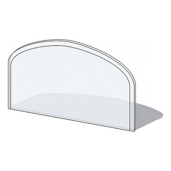 Stiklas po krosnį 1000x550x6 mm pusapvalis