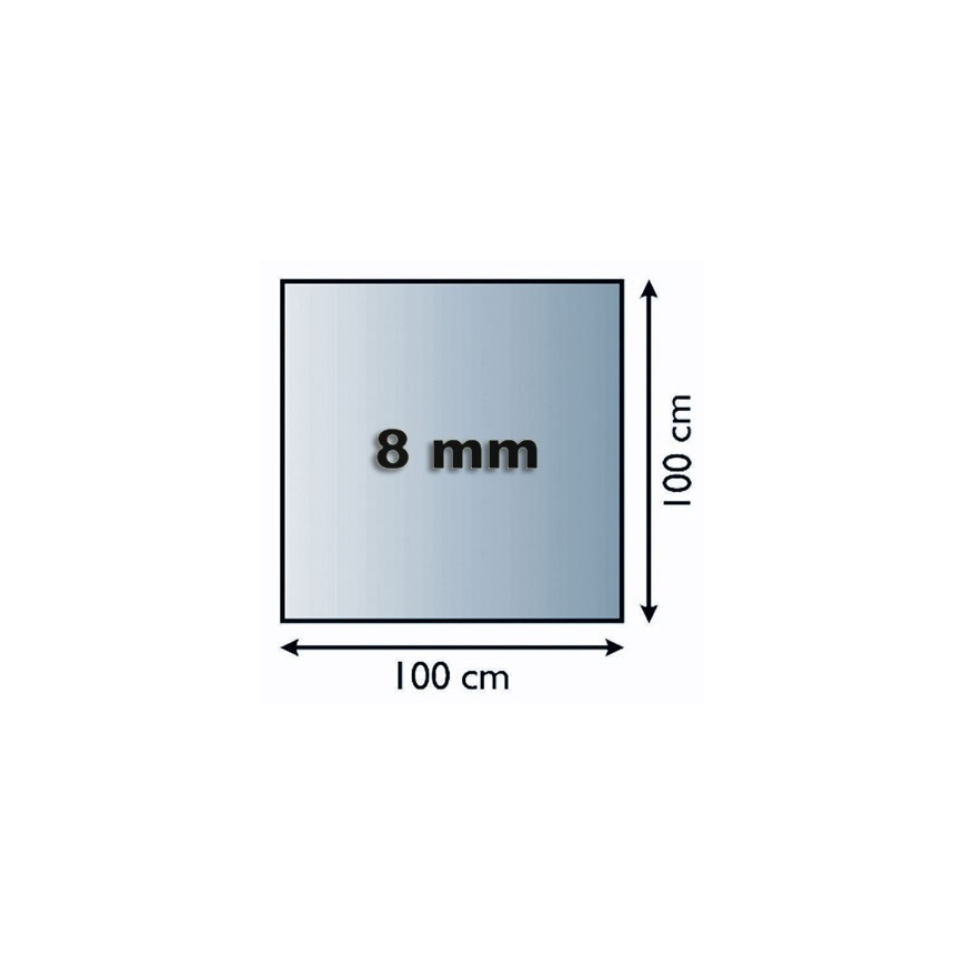 Stiklas po židiniu 1000x1000x8 mm kvadratas