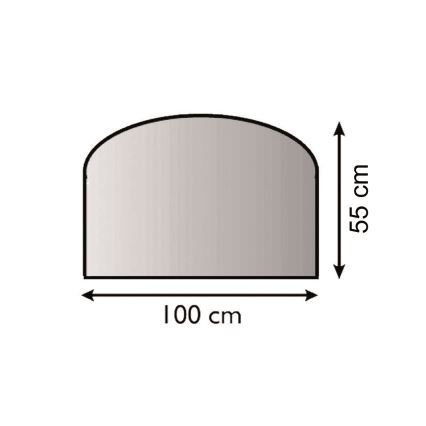 Stiklas po židiniu 1000x550x6 mm pusiau arka