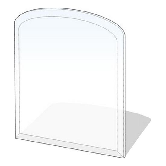 Stiklas po židiniu 1100x1000x8 mm pusiau arka