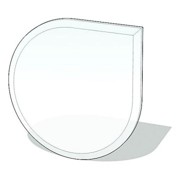 Stiklas po židiniu 1100x1100x6 mm tear