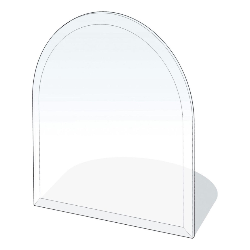 Stiklas po židiniu 1200x1000x8 mm pusiau arka
