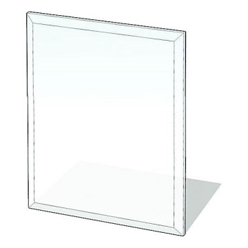 Stiklas po židiniu 900x750x8 mm stačiakampis
