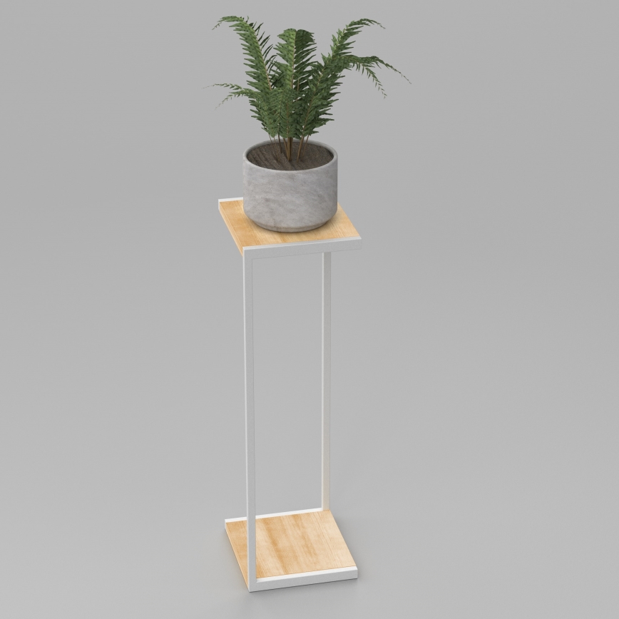 Gėlių stovė 100x30x34 cm balta