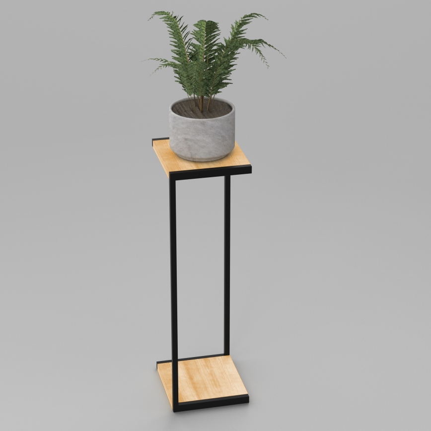 Gėlių stovė 100x30x34 cm juodos spalvos