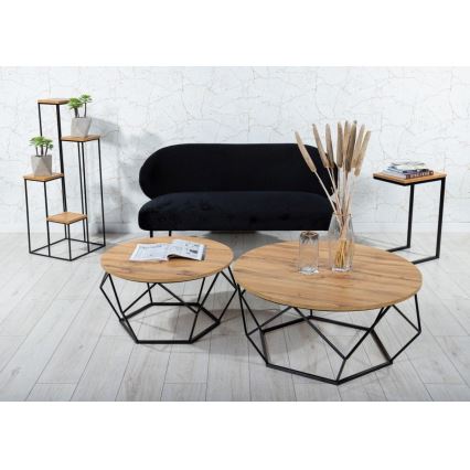 Gėlių stovė 110x40 cm juoda/ruda
