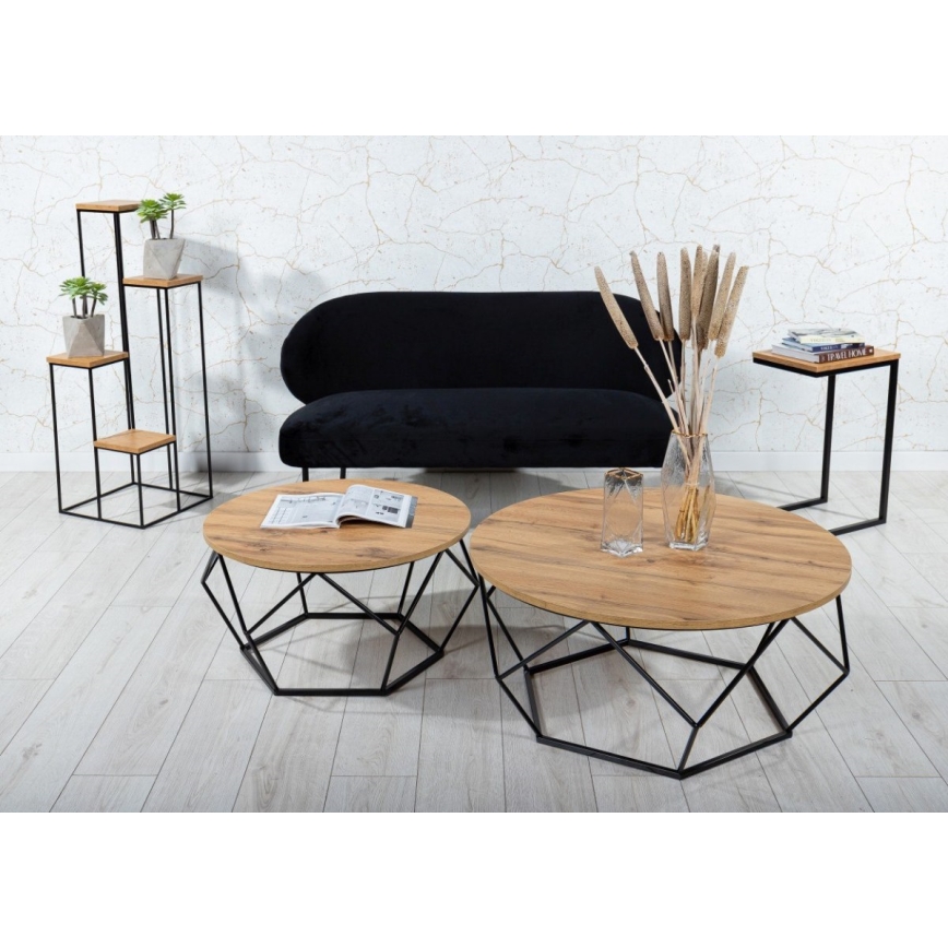 Gėlių stovė 110x40 cm juoda/ruda