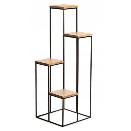 Gėlių stovė 110x40 cm juoda/ruda
