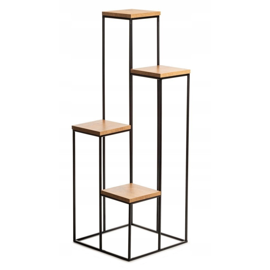 Gėlių stovė 110x40 cm juoda/ruda