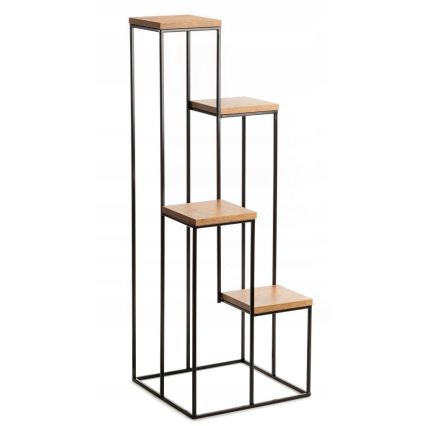 Gėlių stovė 110x40 cm juoda/ruda