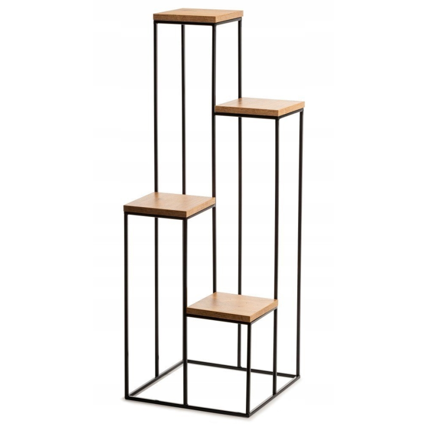 Gėlių stovė 110x40 cm juoda/ruda