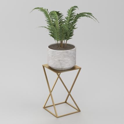 Gėlių stovė 40x24 cm auksinė