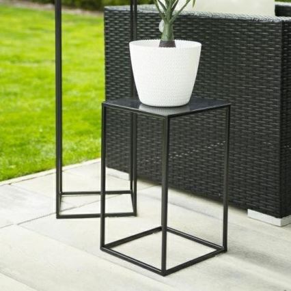 Gėlių stovė 40x24 cm juodos spalvos