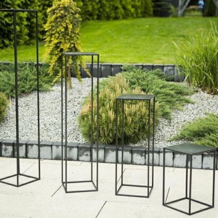 Gėlių stovė 40x24 cm juodos spalvos