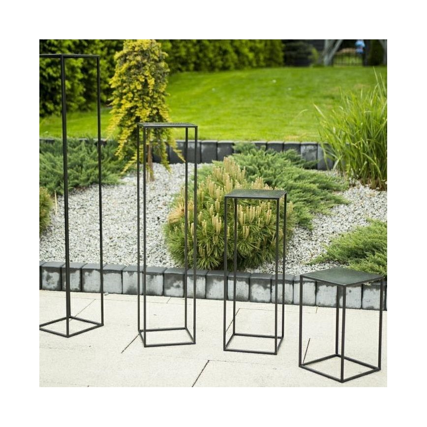 Gėlių stovė 40x24 cm juodos spalvos