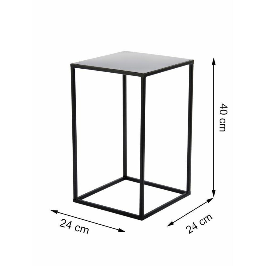 Gėlių stovė 40x24 cm juodos spalvos