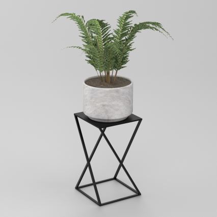 Gėlių stovė 40x24 cm juodos spalvos