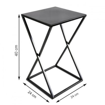 Gėlių stovėklas 40x24 juodas