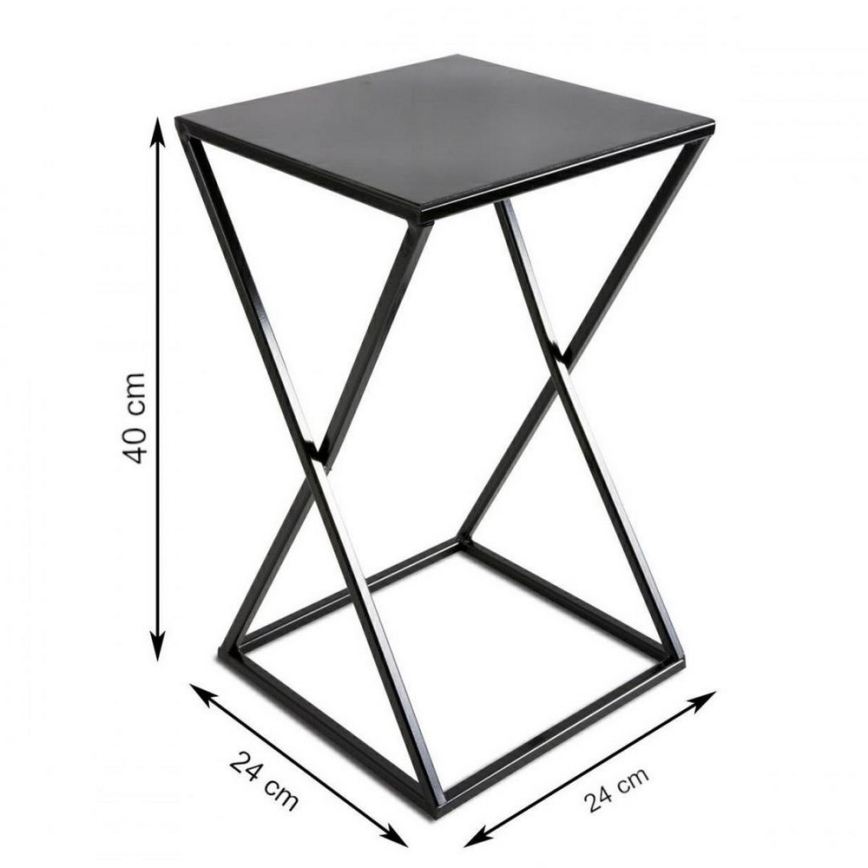 Gėlių stovėklas 40x24 juodas