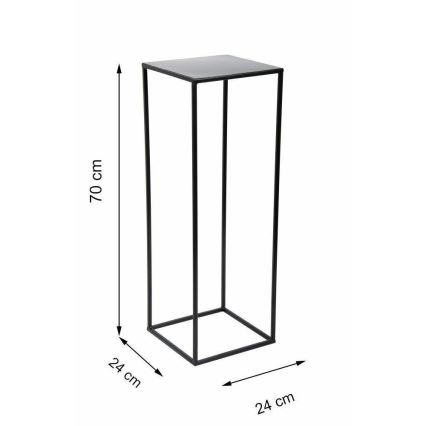 Stovas gėlėms 70x24 cm juodas