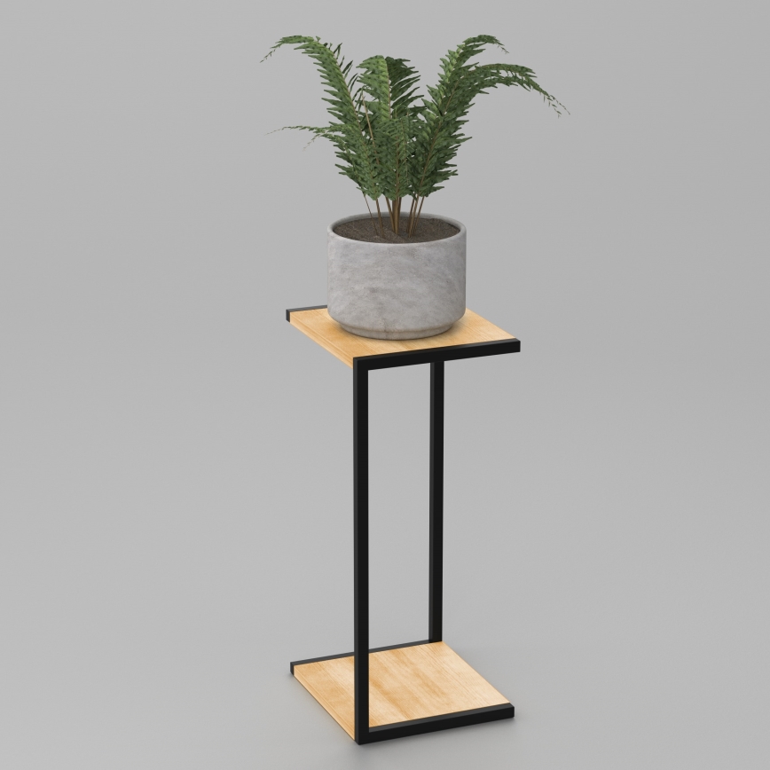 Gėlių stovė 70x30x34 cm juodos spalvos