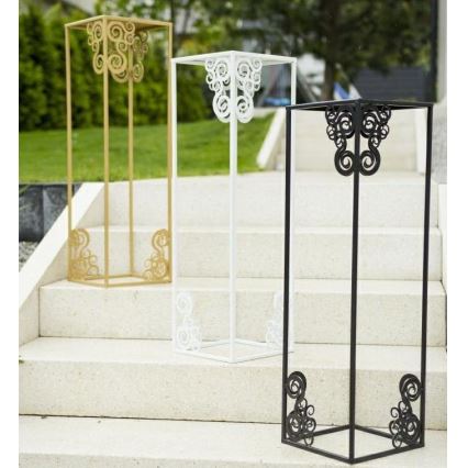 Stovas gėlėms 80x24 cm baltas