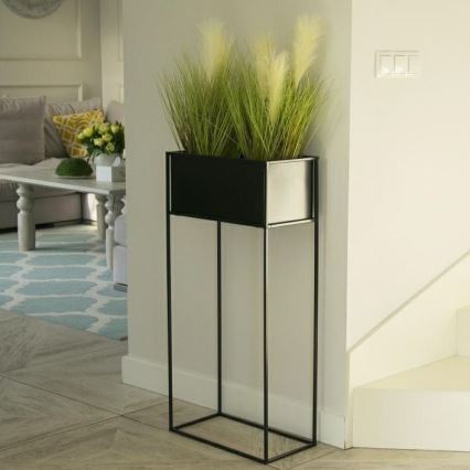 Gėlių stovė 90x44 cm juodos spalvos