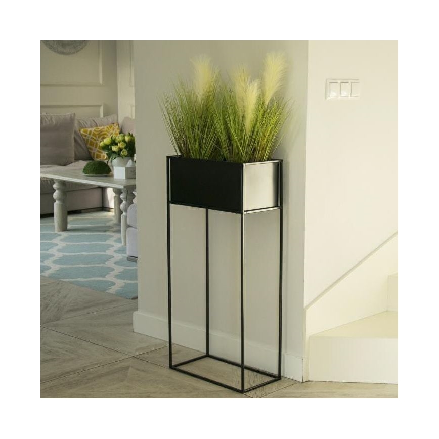 Gėlių stovė 90x44 cm juodos spalvos