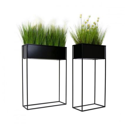 Gėlių stovė 90x44 cm juodos spalvos