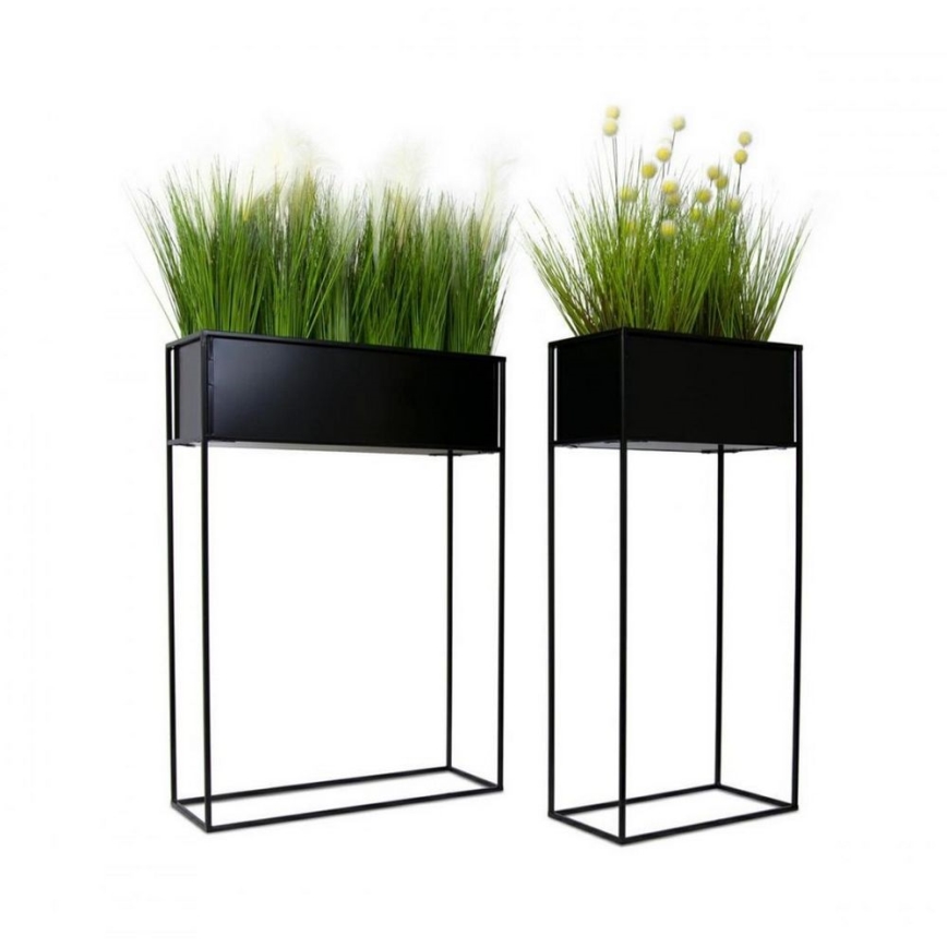 Gėlių stovė 90x44 cm juodos spalvos