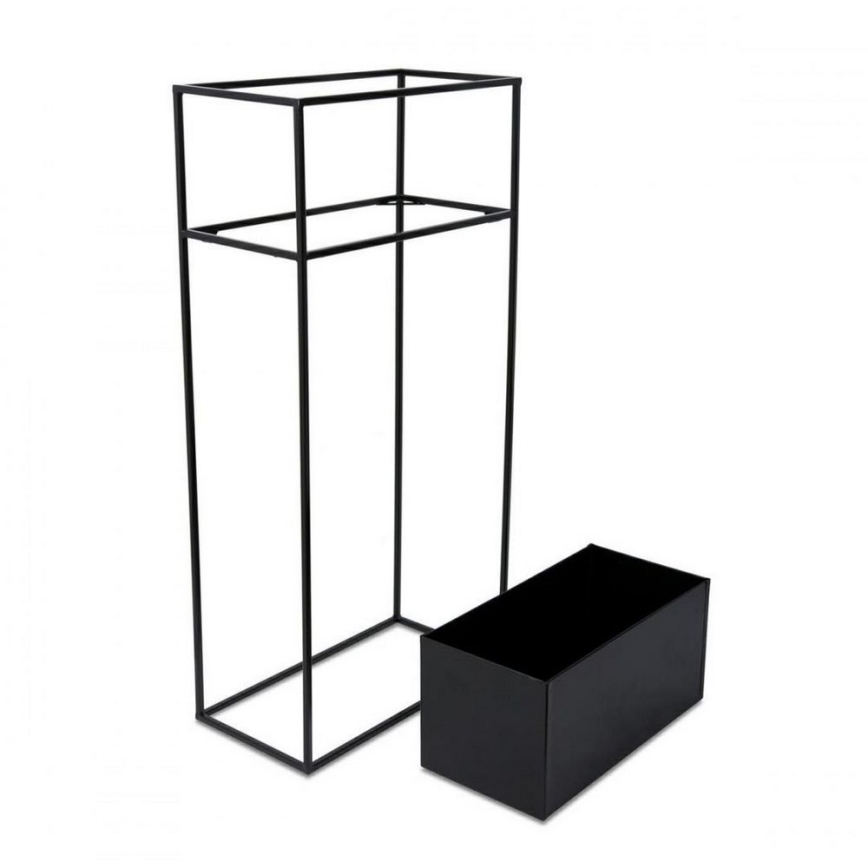 Gėlių stovė 90x44 cm juodos spalvos