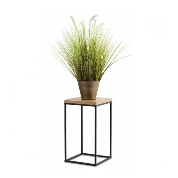 Stovas gėlėms BASICLOFT 40x24 juoda/ruda