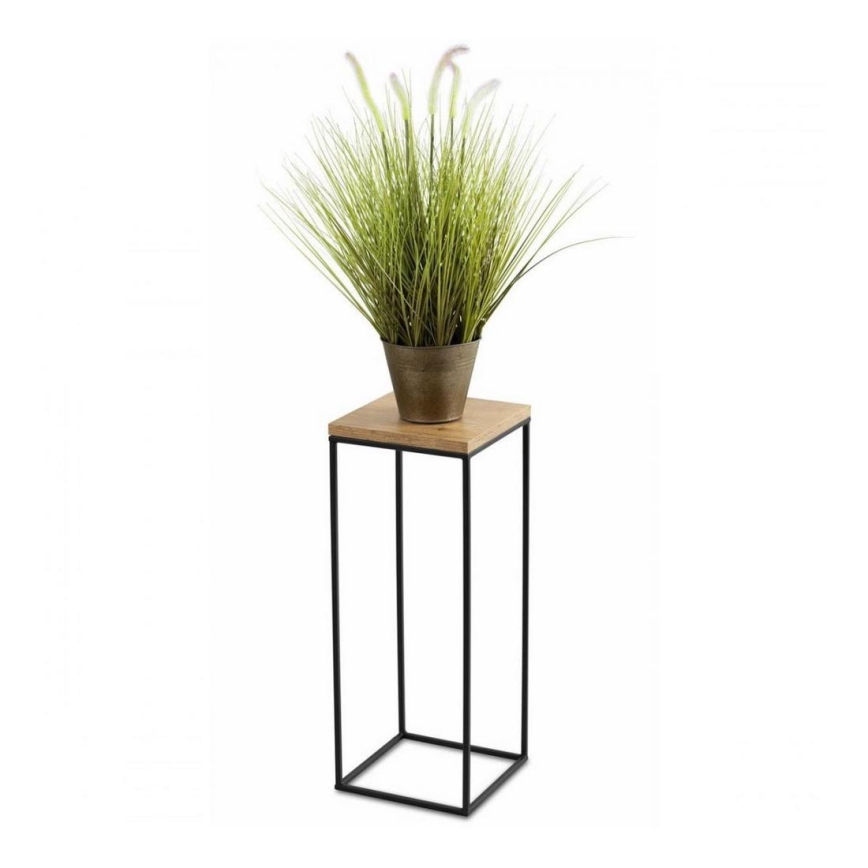 Stovas gėlėms BASICLOFT 60x24 juoda/ruda