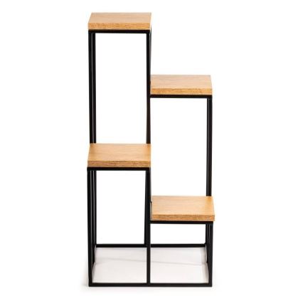 Stovas gėlėms KASKADA 70x34 juoda/ruda