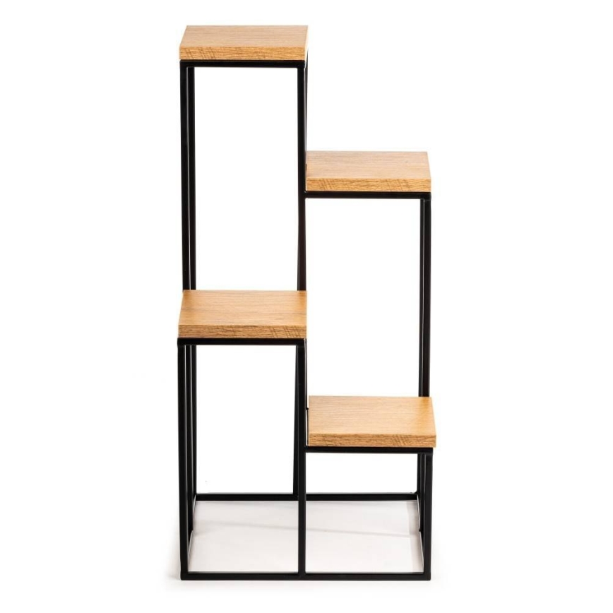 Stovas gėlėms KASKADA 70x34 juoda/ruda