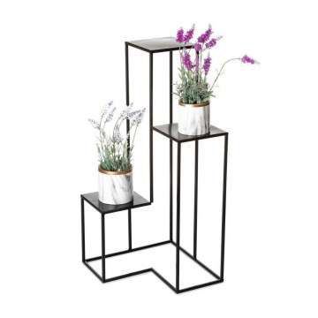 Stovas gėlėms KASKADA 85x40 cm juodas