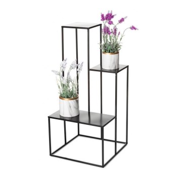 Stovas gėlėms KASKADA 85x40 cm juodas