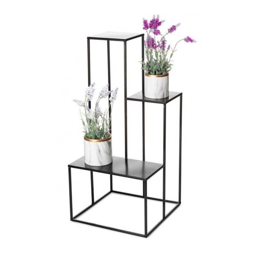 Stovas gėlėms KASKADA 85x40 cm juodas