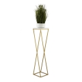 Stovas gėlėms LOFT 100x24 cm auksinė/balta