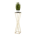 Stovas gėlėms LOFT 100x24 cm auksinė/juoda