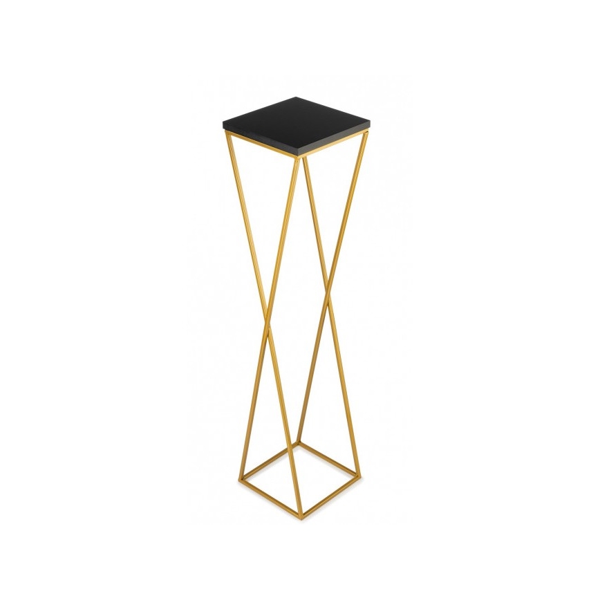 Stovas gėlėms LOFT 100x24 cm auksinė/juoda