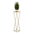 Stovas gėlėms LOFT 100x24 cm auksinė/ruda