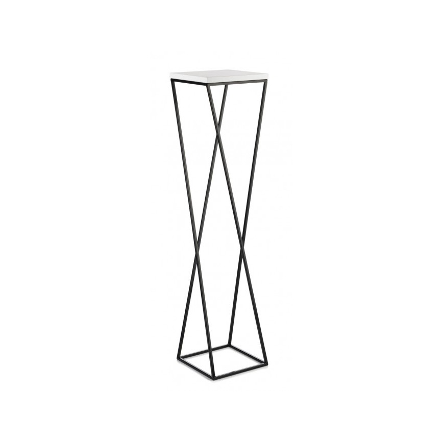Stovas gėlėms LOFT 100x24 cm juoda/balta
